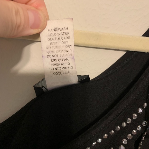 Venus Black One Shoulder Cut Out Asymmetrical Top Size Medium | item #285 - Picture 8 of 12